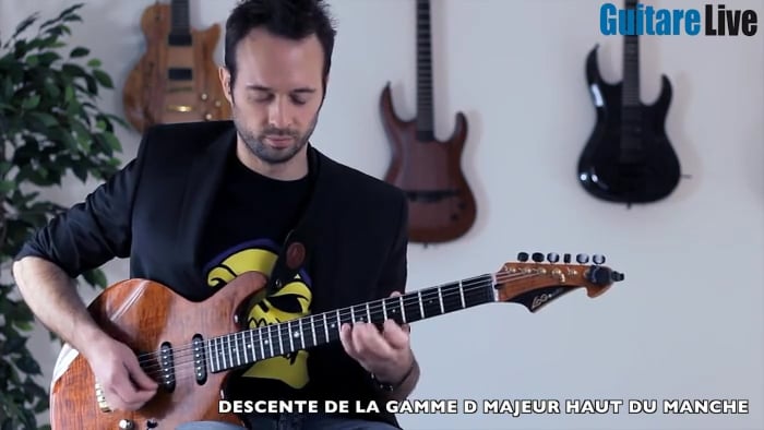 D majeur – gamme majeure un ton plus haut