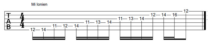 Partition 5 - Le mode ionien