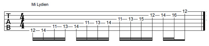 Partition 6 - Le mode lydien
