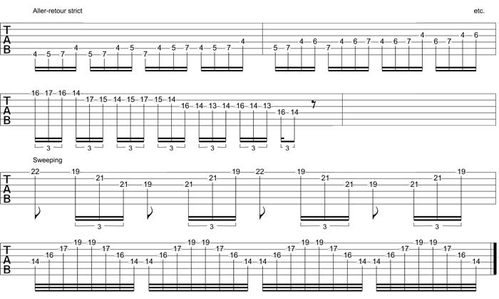 Partition 5 - Arpèges et sweeping