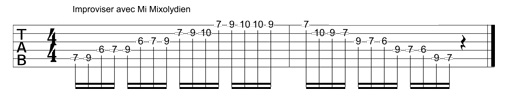 Partition 1 - Le mode mixolydien