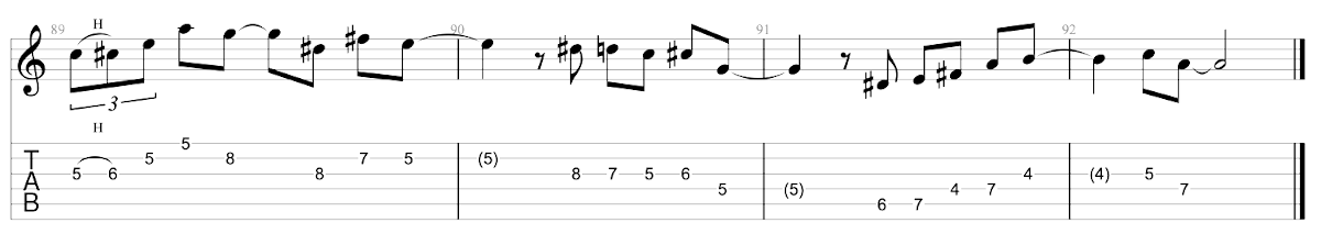 Partition 8 - Improvisation - Solo 1