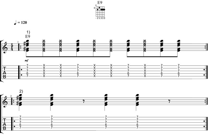 Partition 3 - Rythmiques en 5/4