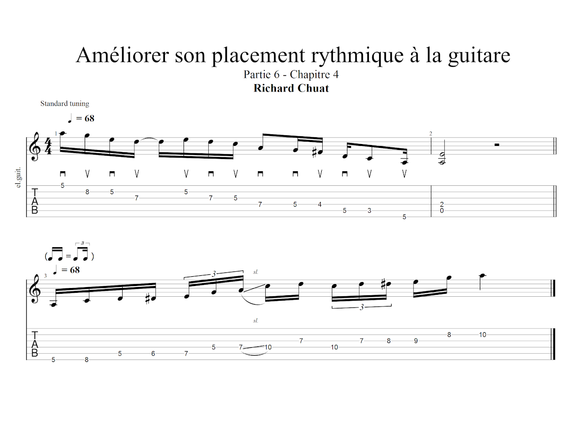 Partition 4 - Chapitre 4 : Phrasé trinaire