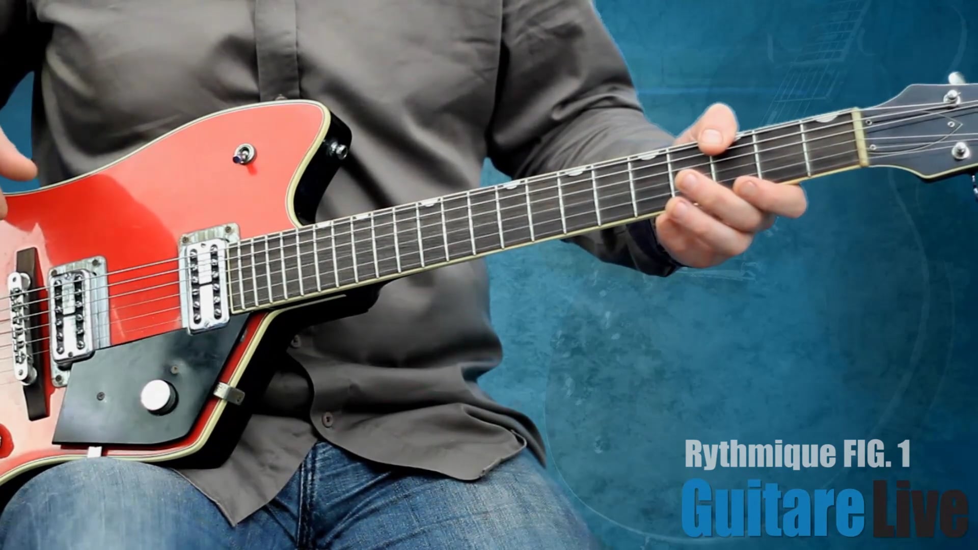 Rythmique type «pince » à la main droite