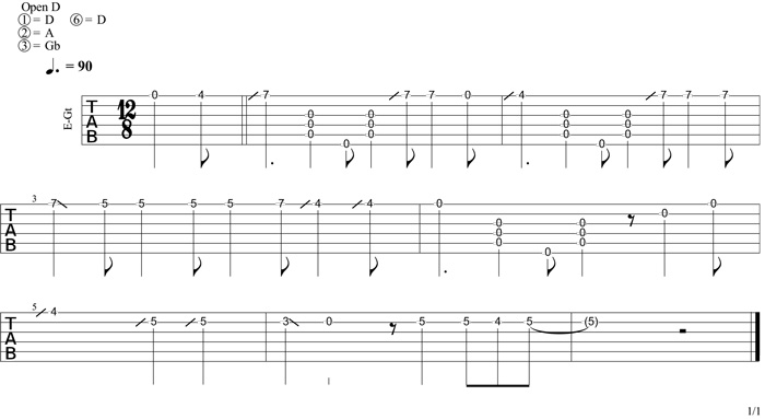 Partition 2 - You Gotta Move : mélodie horizontale