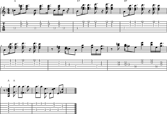 Partition 1 - Renversement accord de La