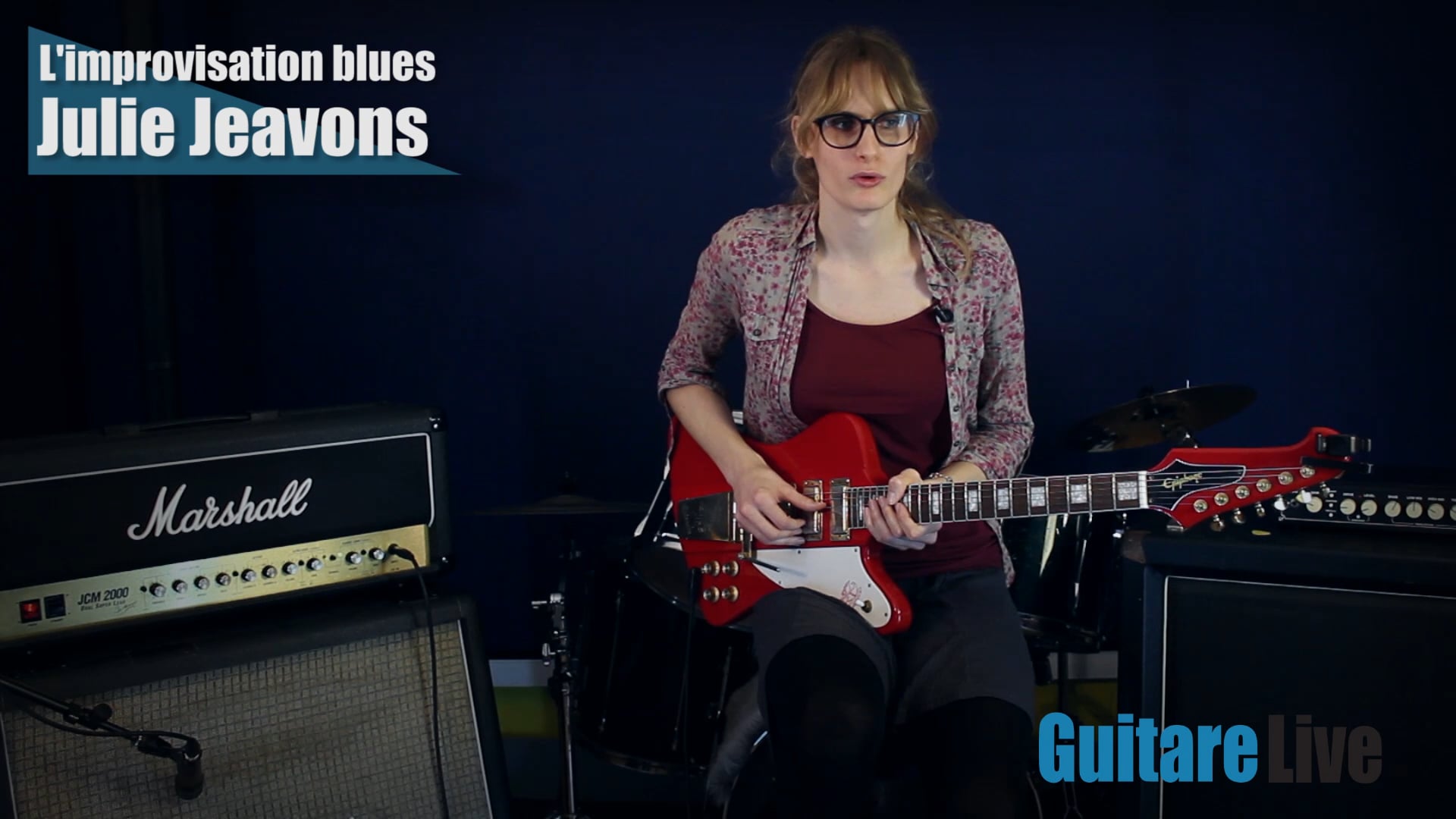 Plan sur accords de Mi et Ré avec glissés