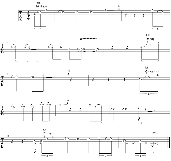 Partition 3 - Phrase ascendante et descendante