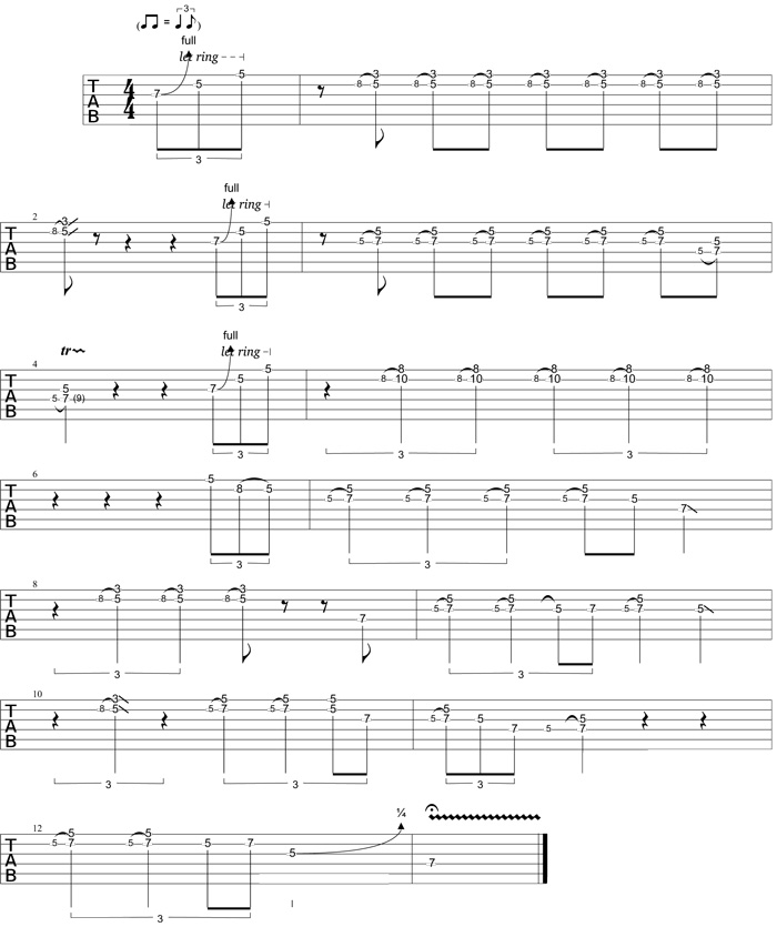 Partition 5 - Doubles notes avec hammering