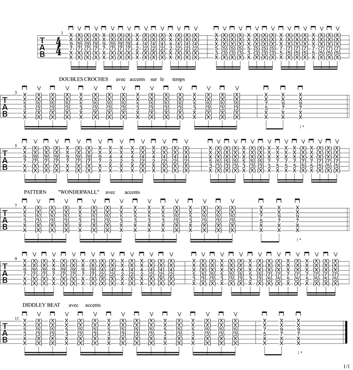 Partition 4 - Diddley Beat et riff
