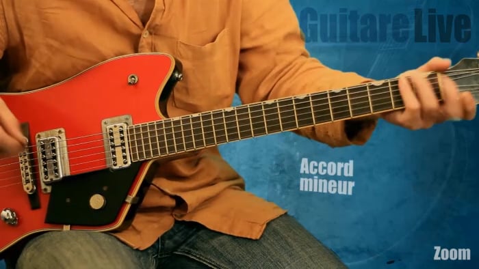 Accords majeur et mineur avec notes etouffées