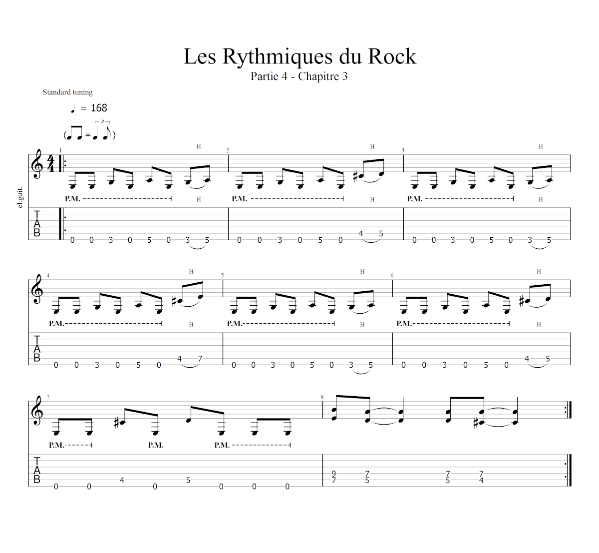 Partition 2 - Chapitre 3 : application sur riff