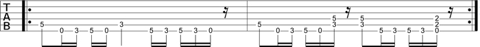 Partition 3 - Riff sur Penta à la RATM