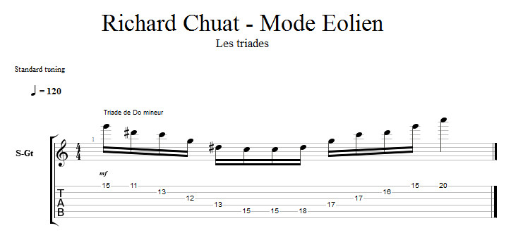 Partition 2 - Les triades