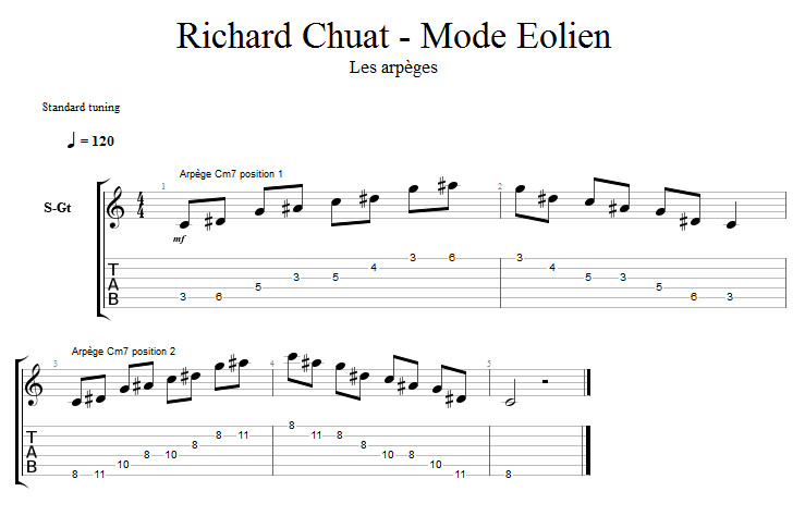 Partition 3 - Les arpèges