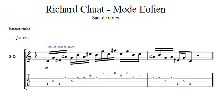 Partition 4 - Saut de notes