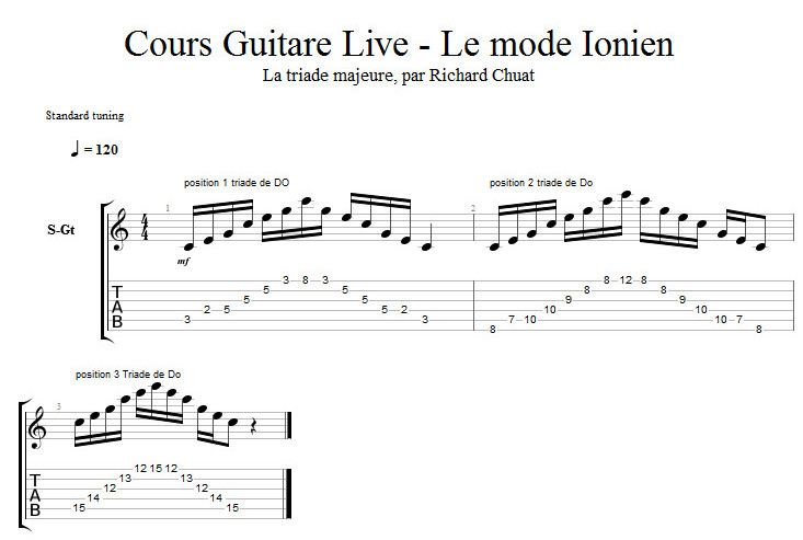 Partition 6 - Les triades majeures