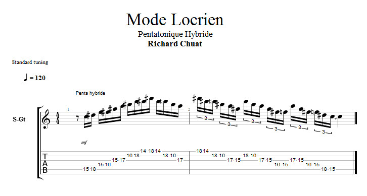Partition 4 - Penta hybride sur le locrien