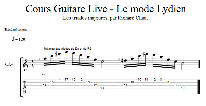 Partition 5 - Les triades majeures