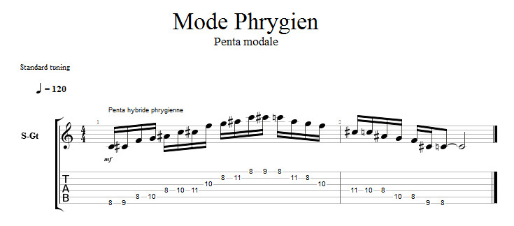 Partition 2 - Penta hybride phrygienne