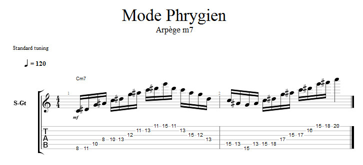 Partition 3 - Arpège m7