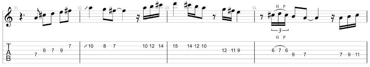 Partition 1 - Solo 1 (Mesures 31-38)