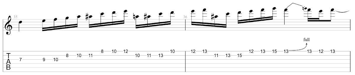Partition 4 - Solo 1 (Mesures 31-38)