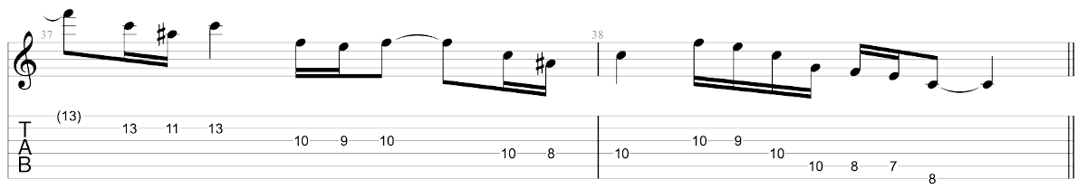 Partition 5 - Solo 1 (Mesures 31-38)