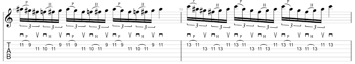 Partition 11 - Solo 2 (Mesures 43-50)