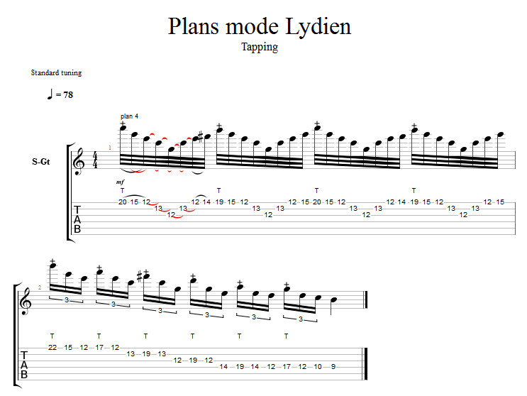 Partition 1 - Plan Lydien 1 - Tapping