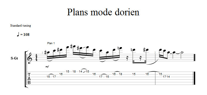Partition 1 - Plan dorien 1 - Arpège m7 et extensions
