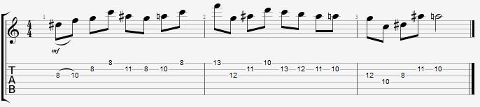 Partition 9 - Plan dorien à la manière de Frank Gambale