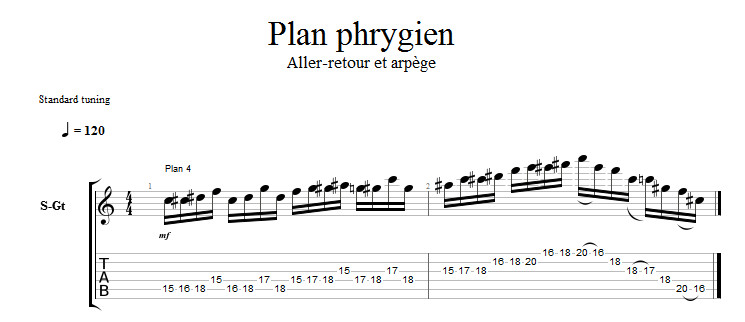 Partition 4 - Plan phrygien 4 - Aller-retour et arpège