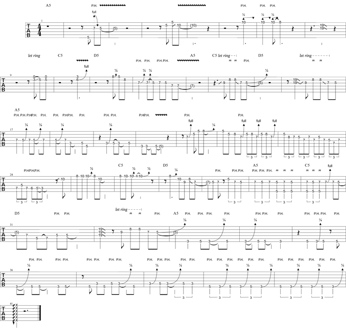 Partition 4 - Guitar solo
