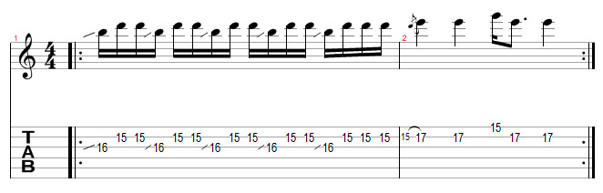 Partition 4 - Plan 4 à la manière de Billy Gibbons