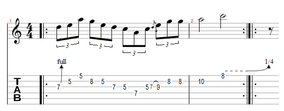 Partition 2 - Plan 2 à la manière de Billy Gibbons