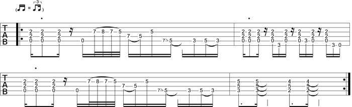 Partition 9 - Plan Rock 3 Texan en ternaire