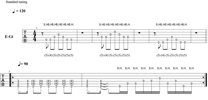 Partition 4 - A la manière de Satriani