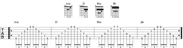 Partition 2 - Harmoniques et arpèges