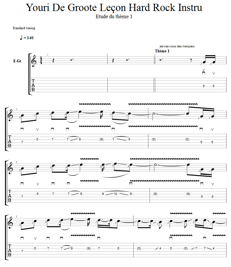 Partition 1 - Thème 1
