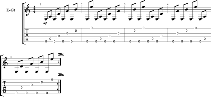 Partition 4 - Exercice 1 variante