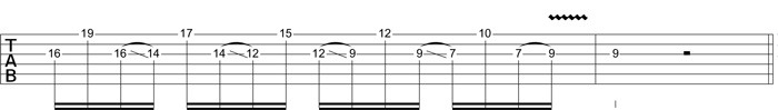 Partition 4 - Plan à la John Petrucci - Descente en octave