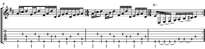 Partition 15 - « Kottke'style », premières phrases