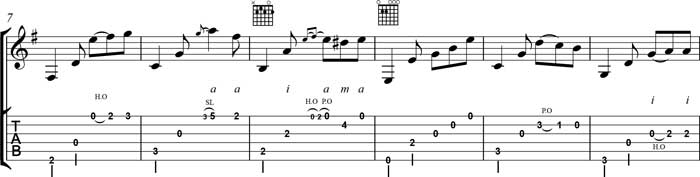 Partition 4 - Mesure 8 et 9