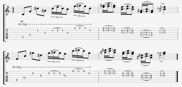 Partition 5 - Accords et licks suite