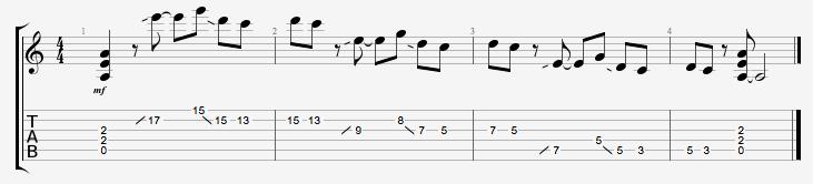 Partition 2 - Plan sur octaves