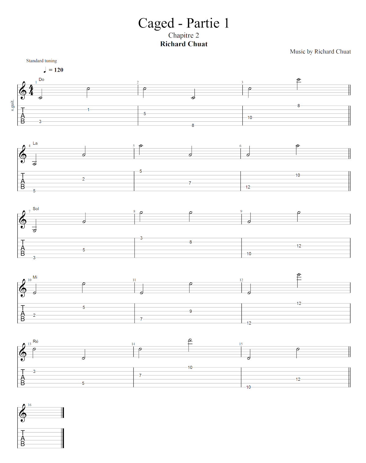 Partition 1 - Chapitre 2 - Placement des notes