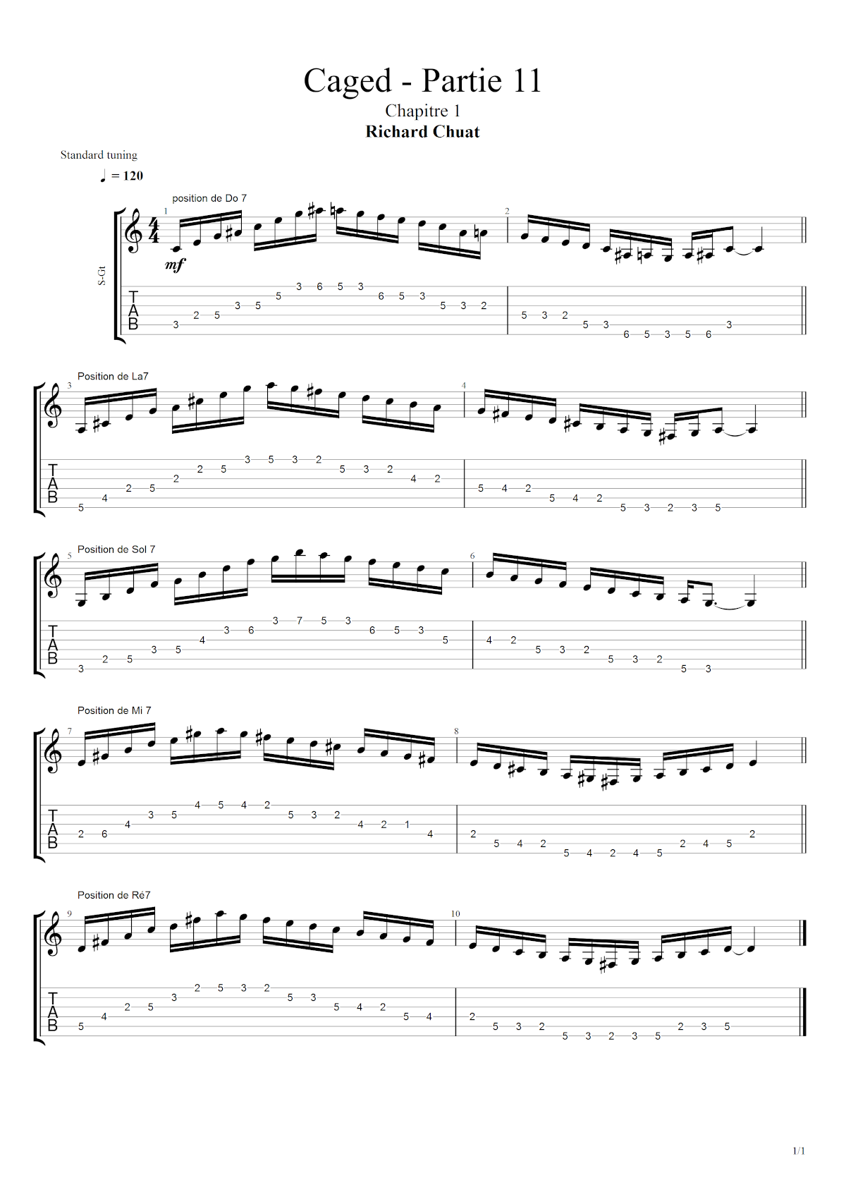 Partition 1 - Chapitre 1 : le mode mixolydien