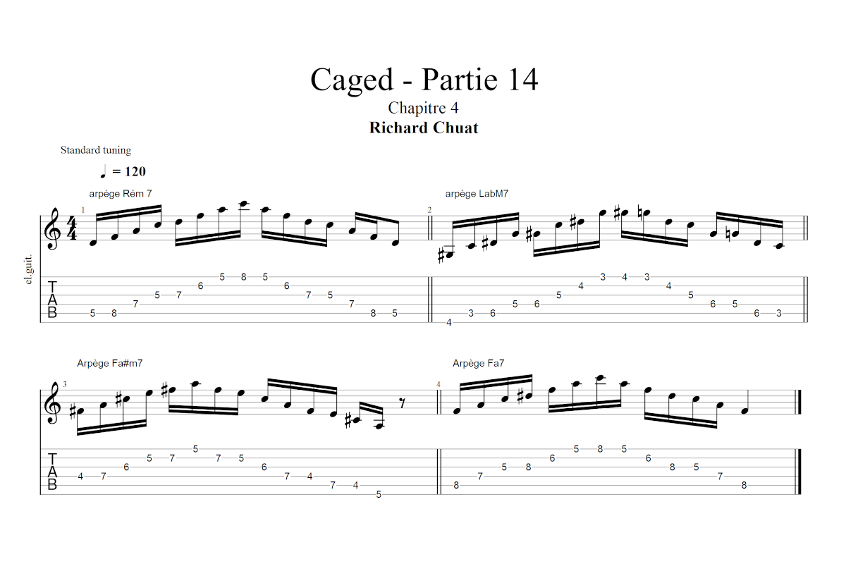 Partition 3 - Chapitre 4 : Arpèges